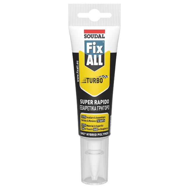 Fix All Turbo συγκολλητικό 20′ λευκό 125ml
