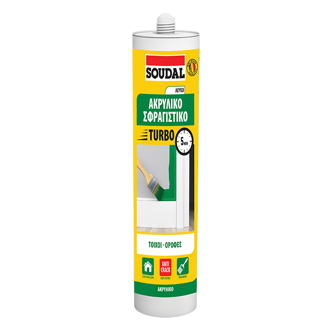 Ακρυλικό σφραγιστικό turbo λευκό 290ml