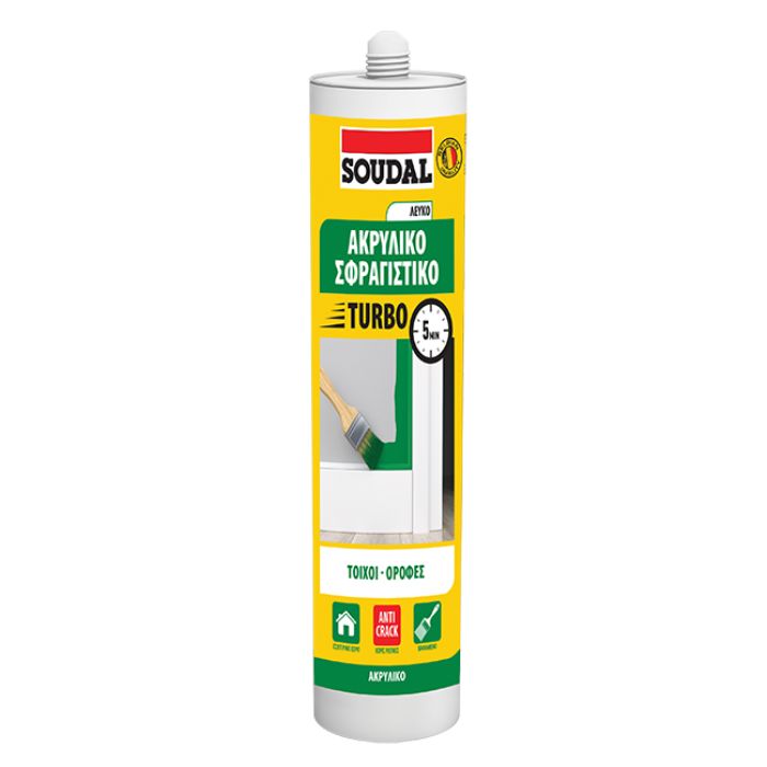Ακρυλικό σφραγιστικό turbo λευκό 290ml