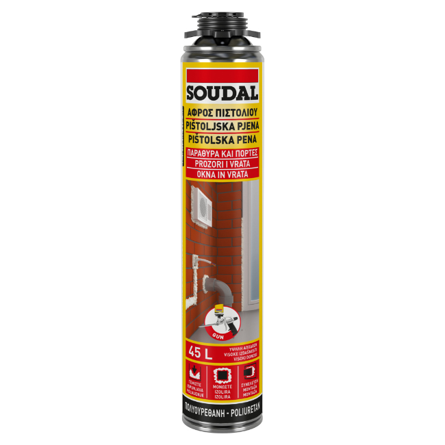 Αφρός PU πιστολιού 45l 750ml