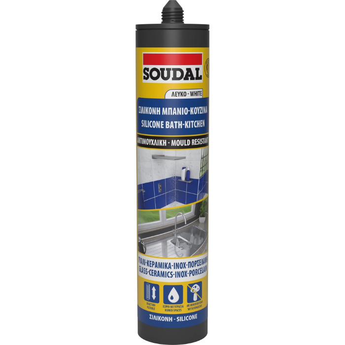 Σιλικόνη αντιμουχλική λευκή 280ml